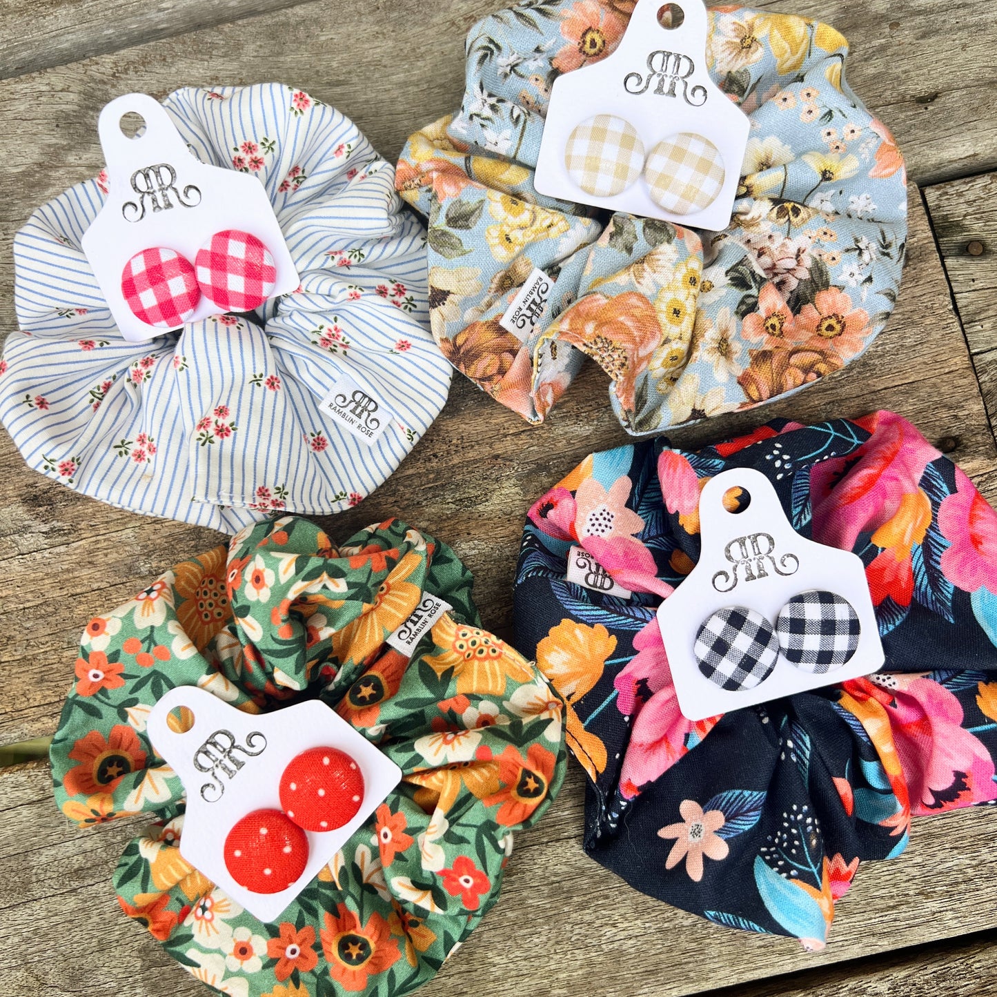 Scrunchie & Earring Set