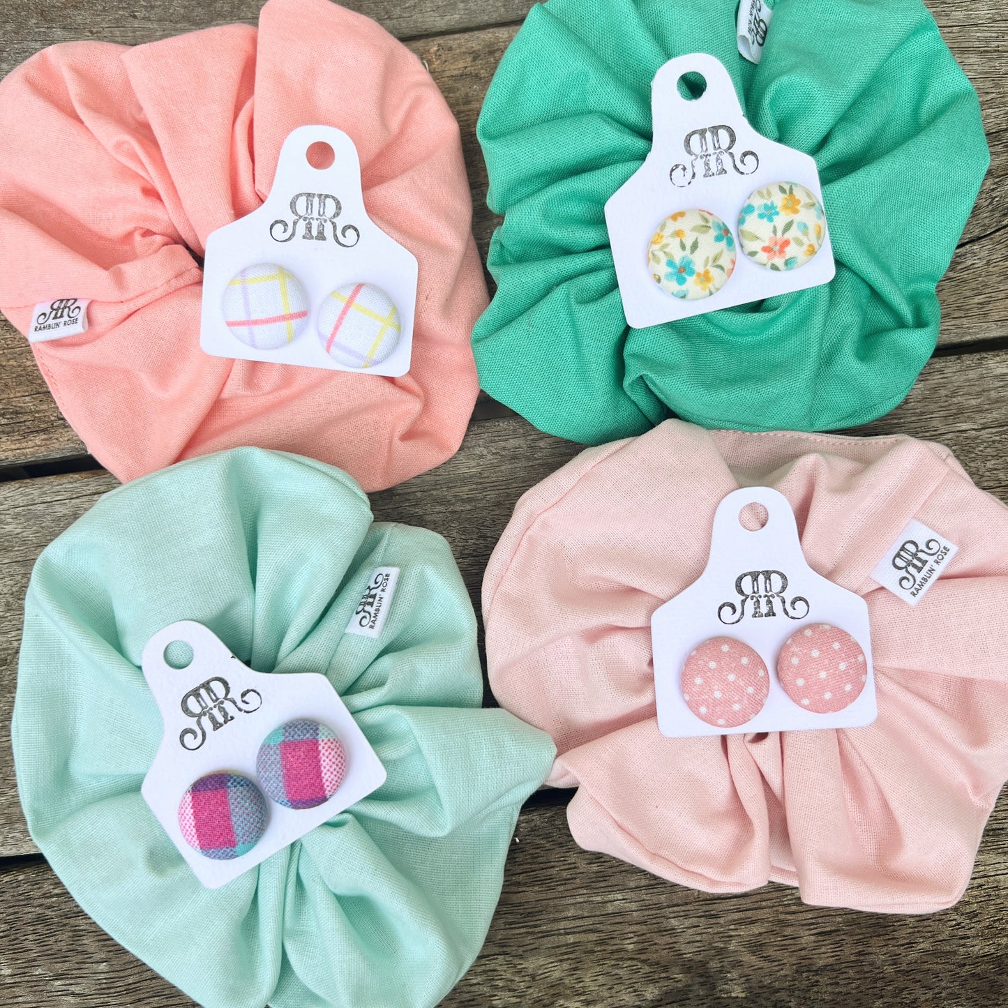 Scrunchie & Earring Set