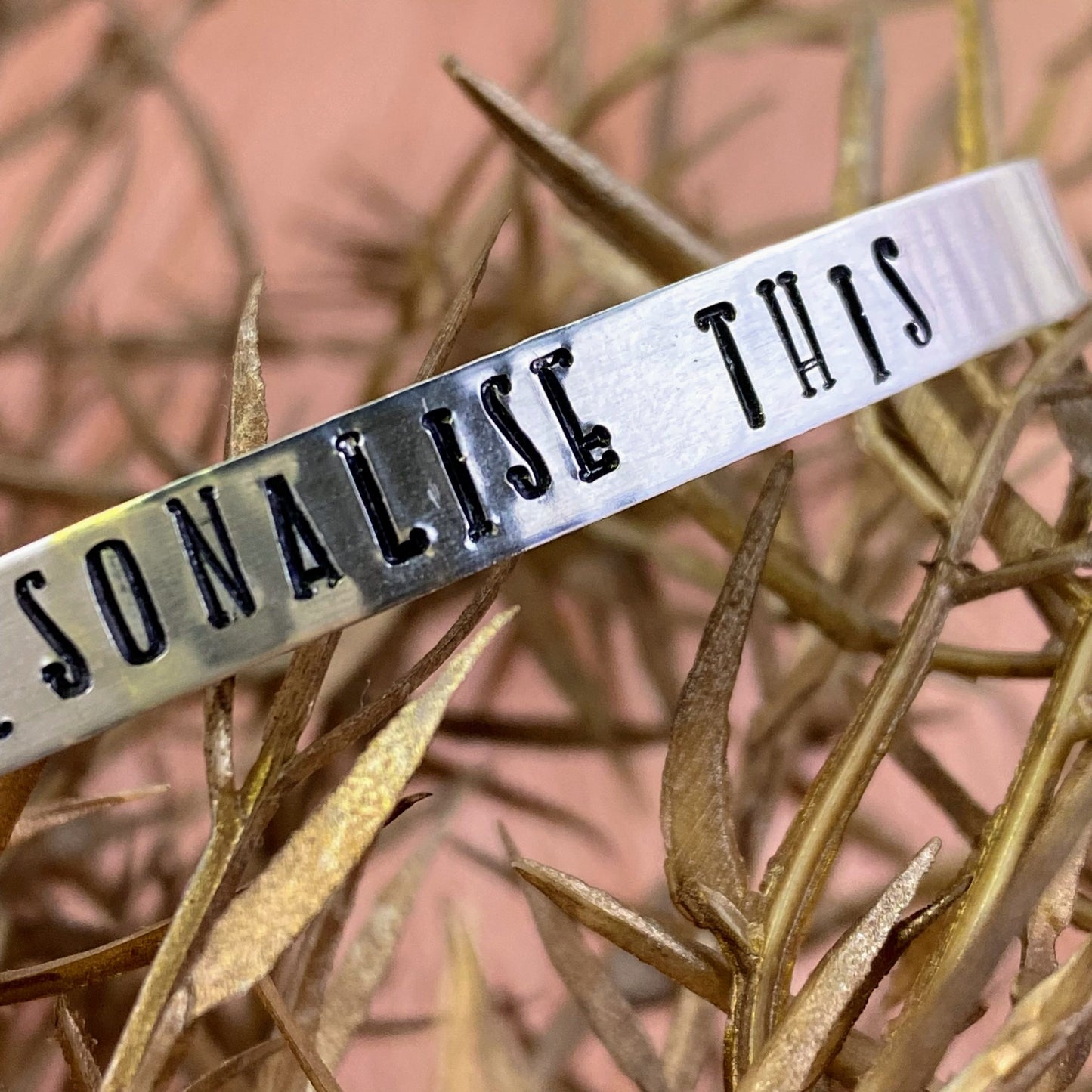 Personalised Stamped Cuff