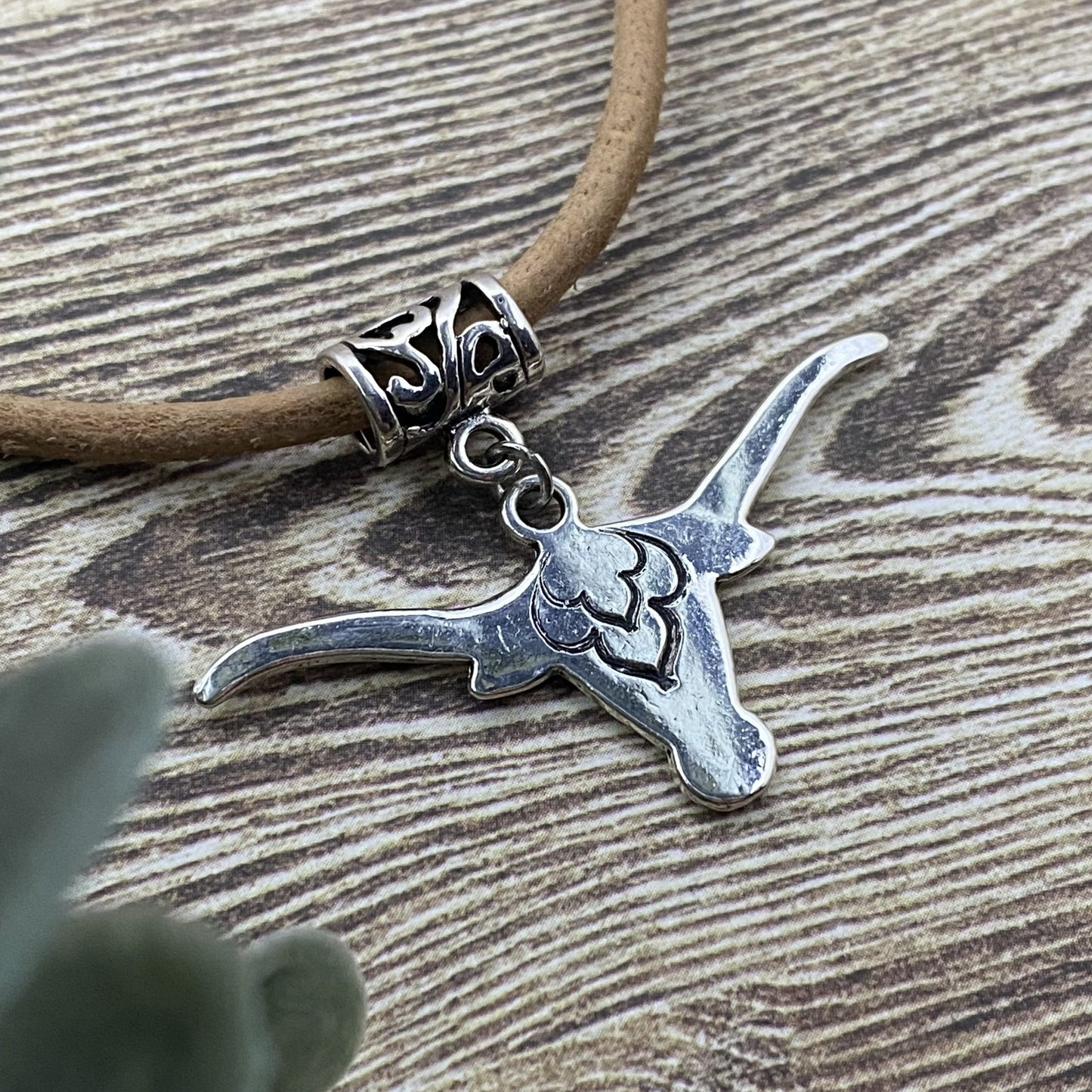 Rawhide Longhorn Necklace