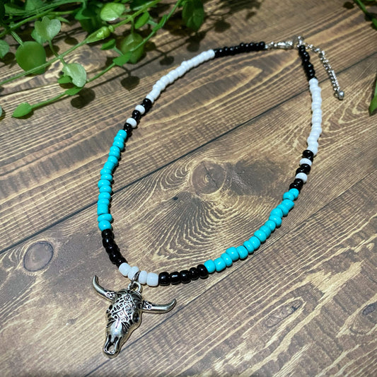 Beaded Bullhead Choker