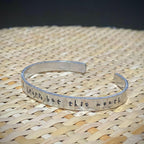 Stamped Cuff - 'I got a good heart, but this mouth...'
