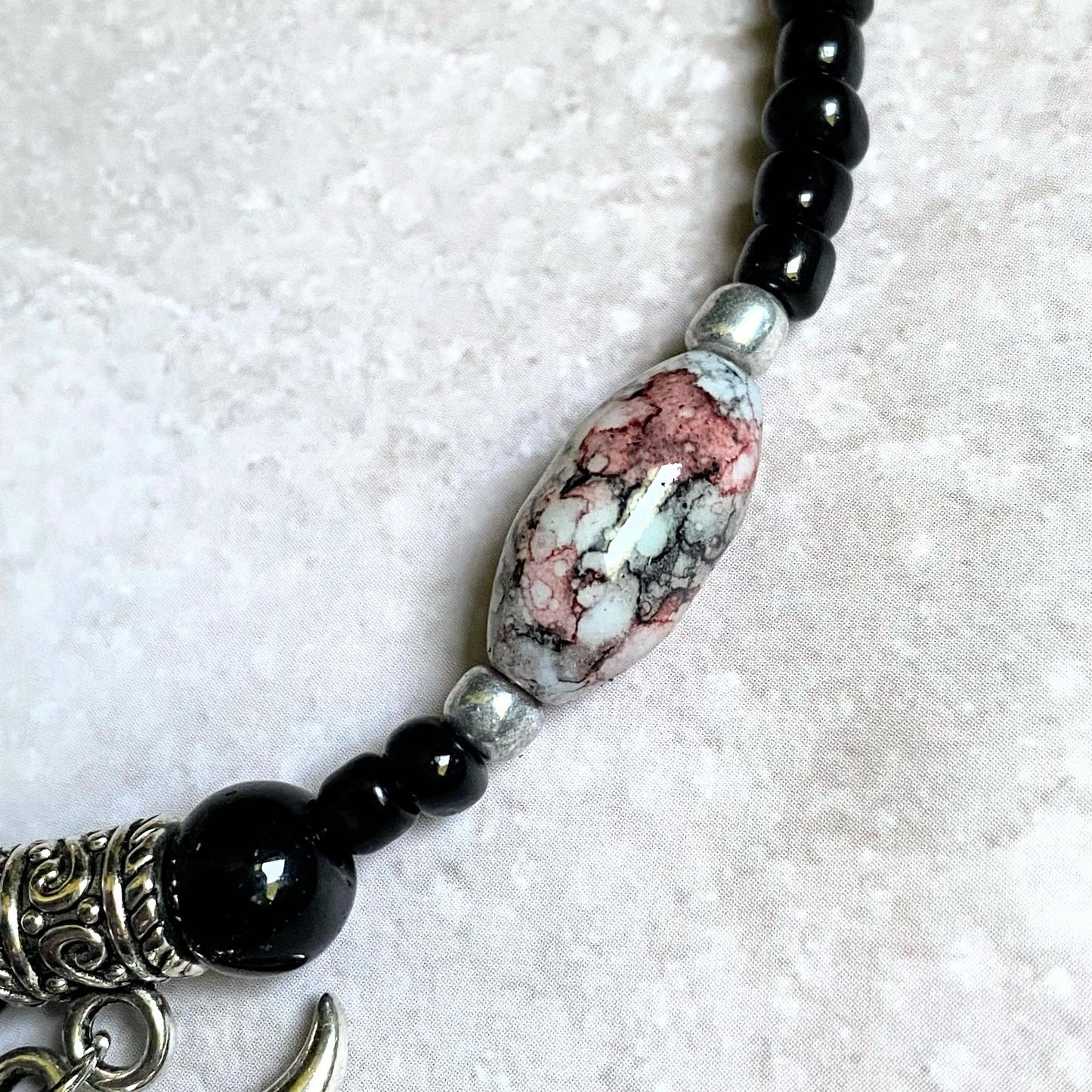 Marble Bead Chain Necklace