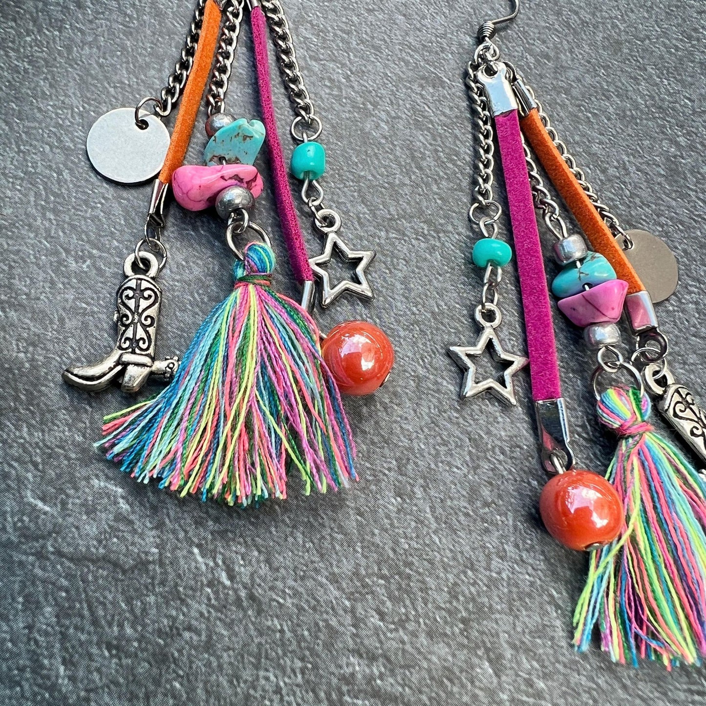 'Neon Moon' Charmed Drop Earrings