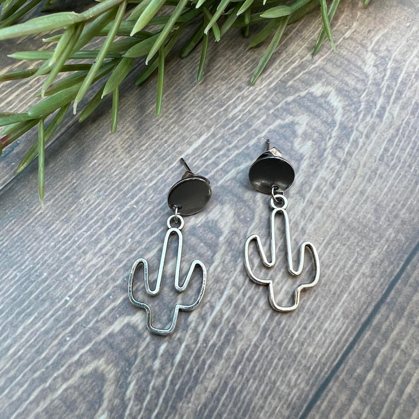 Mini Cactus Earrings