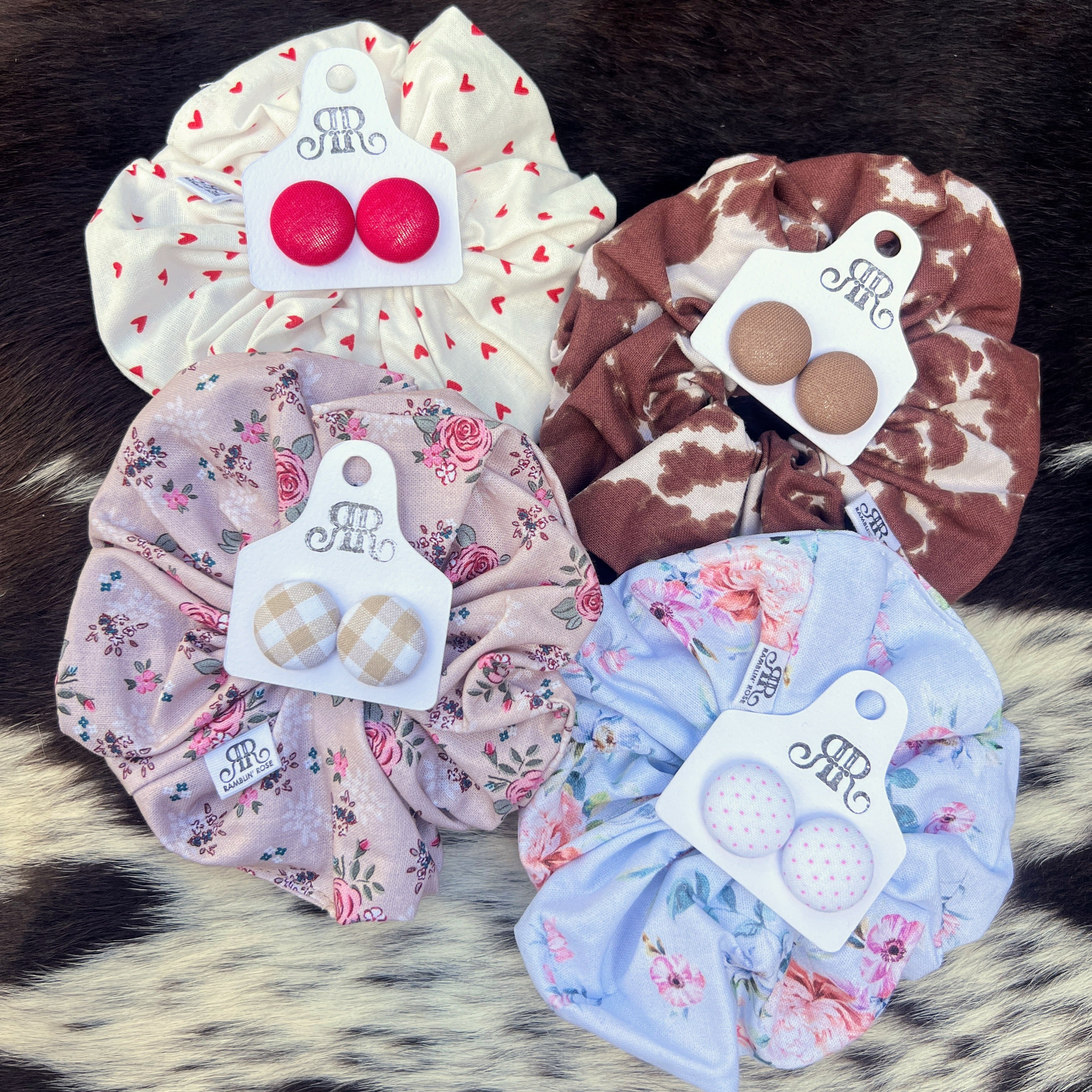 Scrunchie & Earring Set
