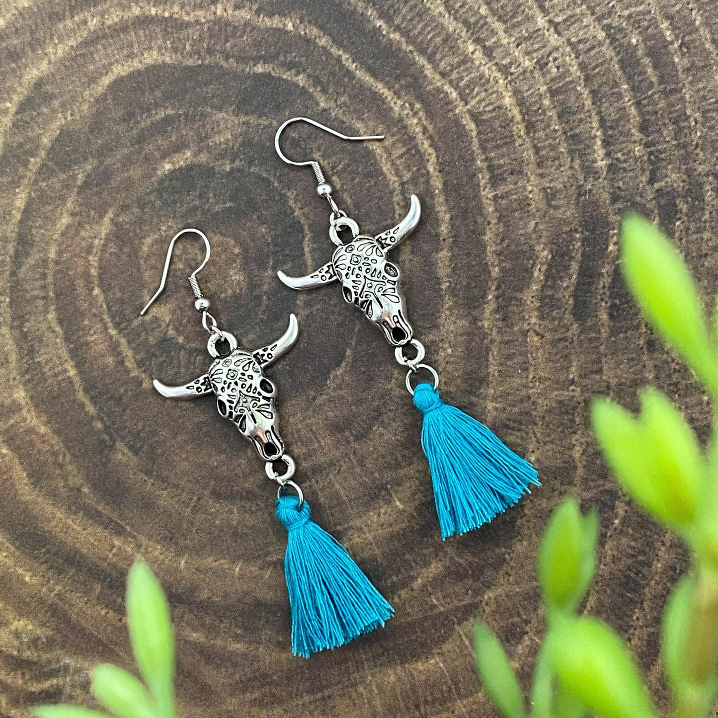 Longhorn Tassel Earrings