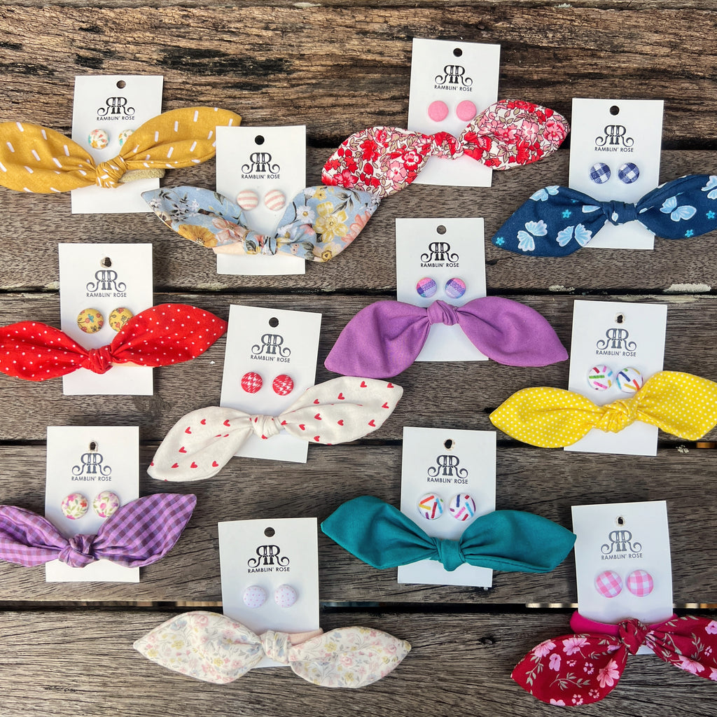 Hair Bow & Earring Sets