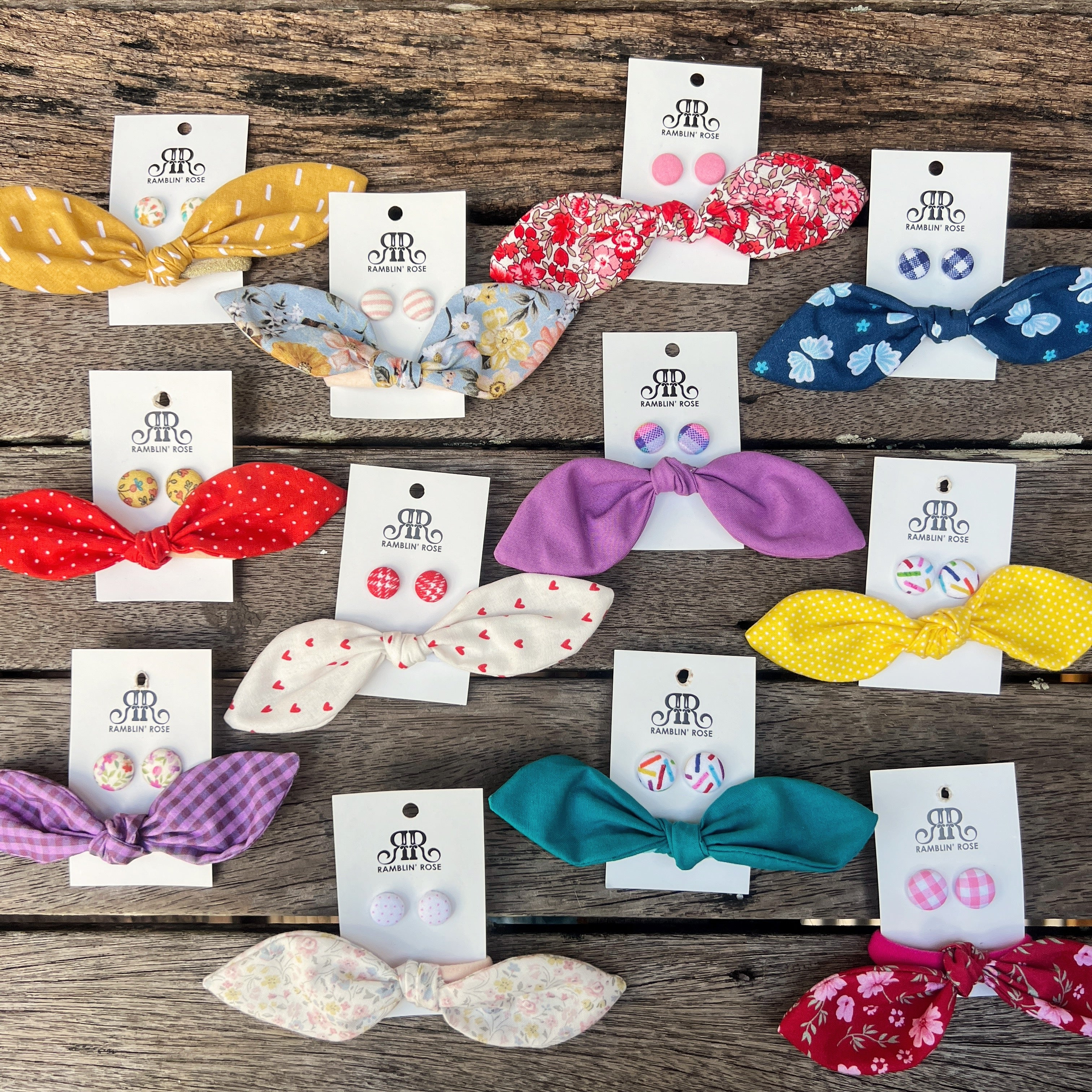Hair Bow & Earring Sets