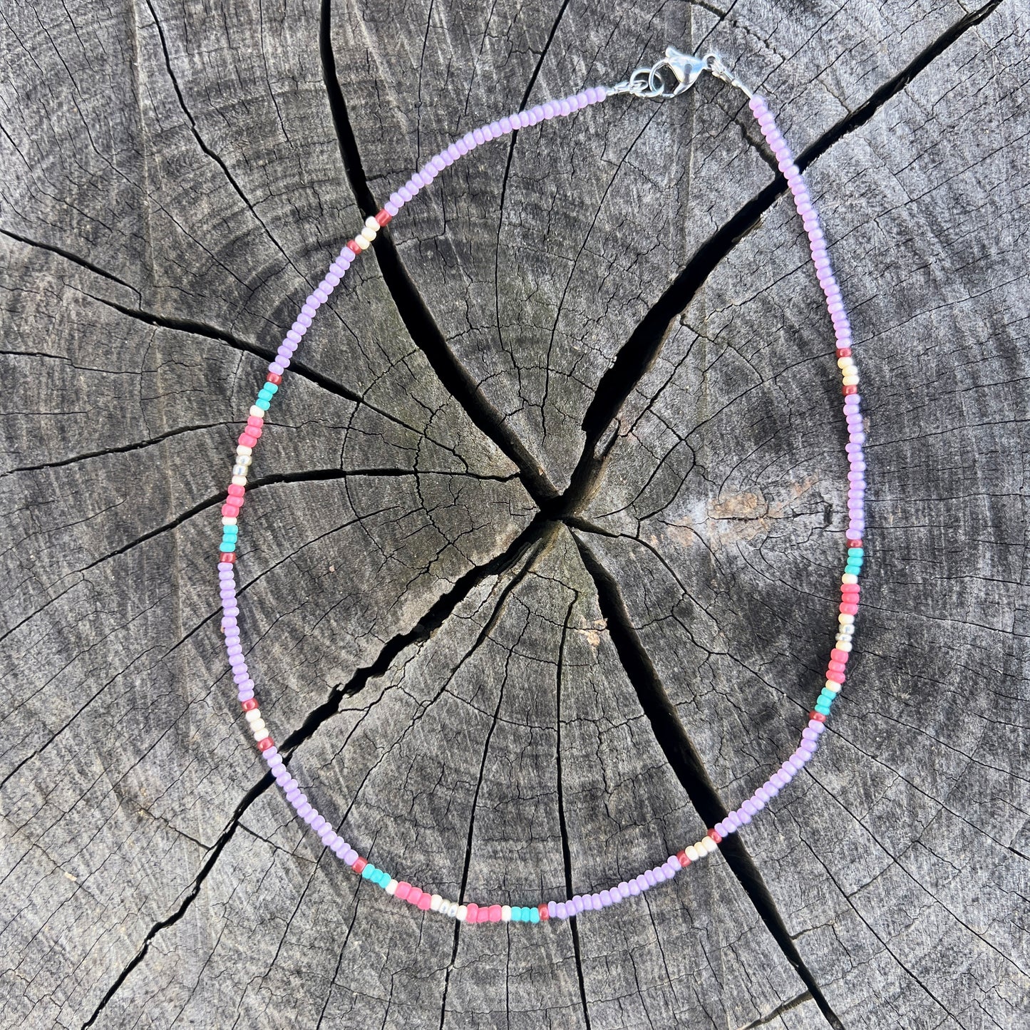 Pastel Beaded Choker