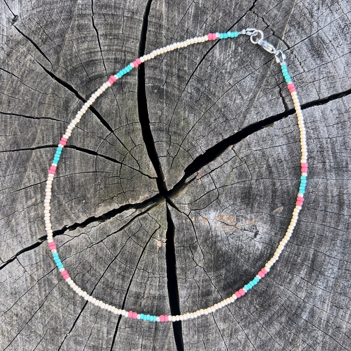 Pastel Beaded Choker