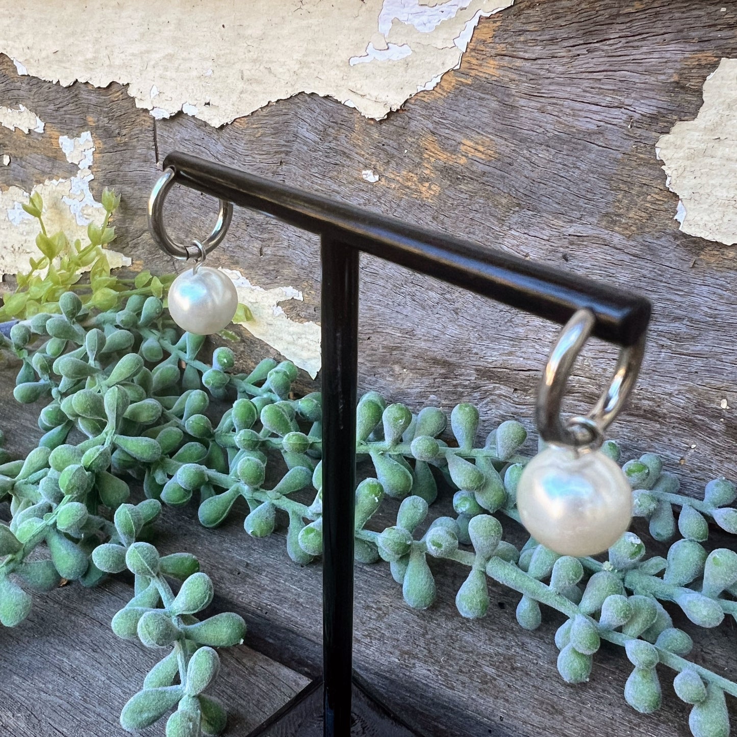 Desert Sky Pearl Drop Earrings