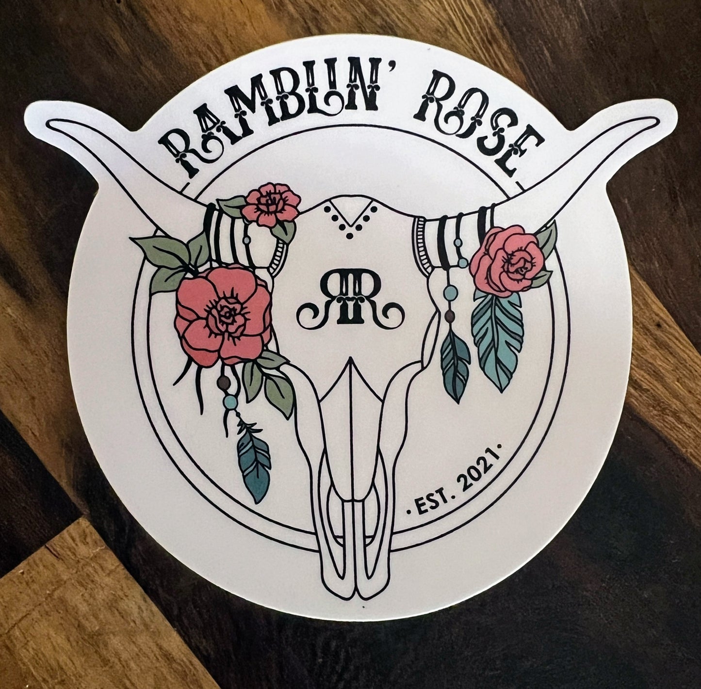 Ramblin' Rose Logo Sticker (Vinyl)