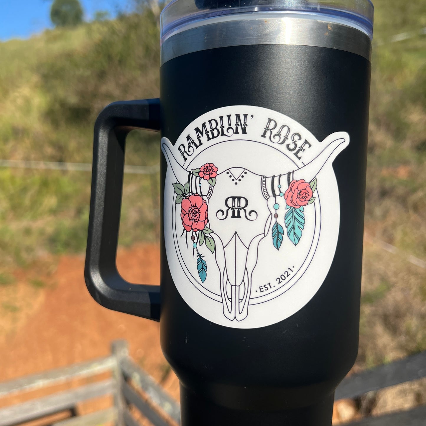 Ramblin' Rose Logo Sticker (Vinyl)