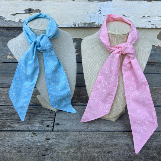 Neck Ties - Blue/Pink