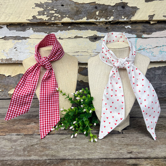Neck Ties - Queen of Hearts/Red Gingham