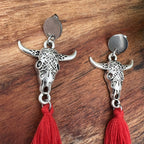 Longhorn Tassel Earrings