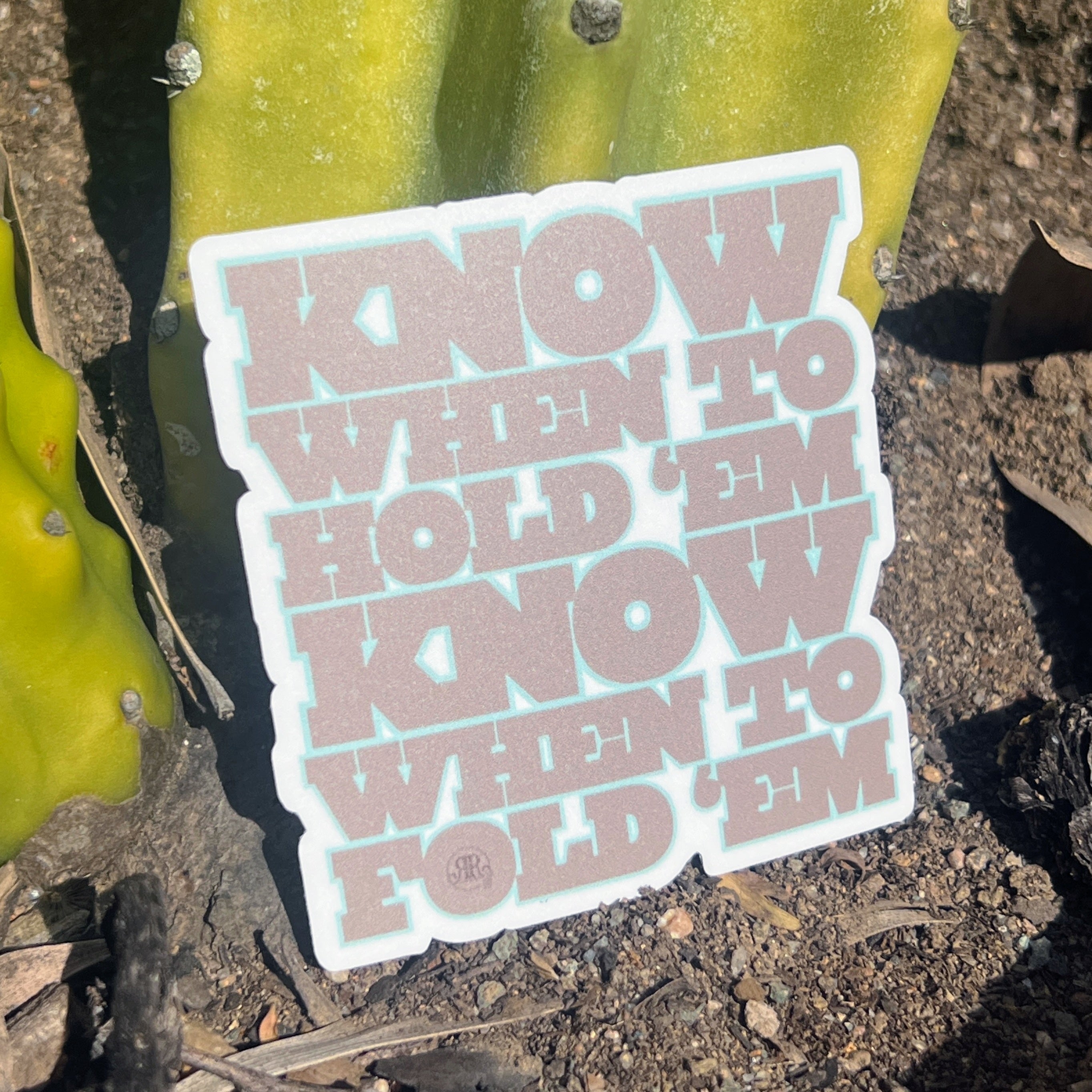 Sticker - Know When to Fold 'Em